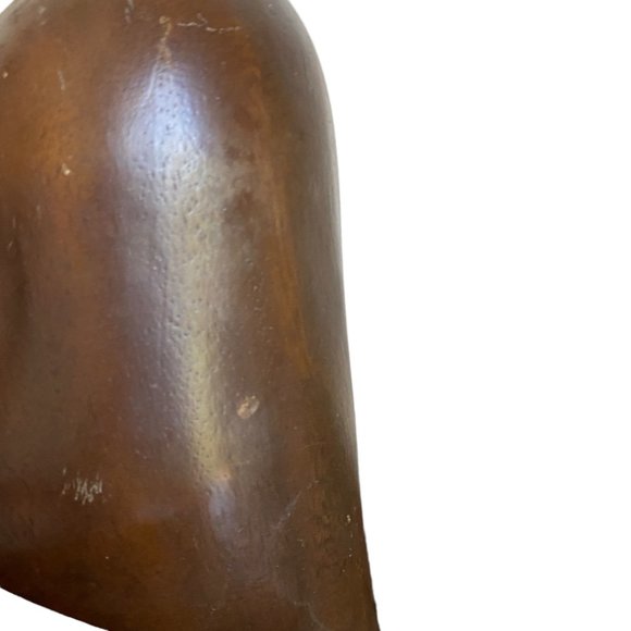 Vintage Mid-Century Art Deco Style Carved Wooden Female Bust Sculpture 11.5" - Picture 6 of 16